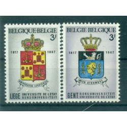 Belgique 1967 - Y & T n. 1433/34 - Universités de Liège et de Gand (Michel n. 1489/90)