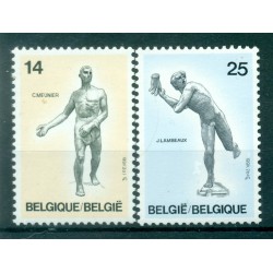 Belgique 1991 - Y & T n. 2400/01 - Sculptures (Michel n. 2452/53)