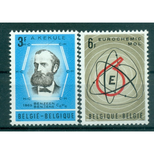 Belgique  1966 - Y & T n. 1382/83 - August Kekulé  (Michel n. 1438-39)