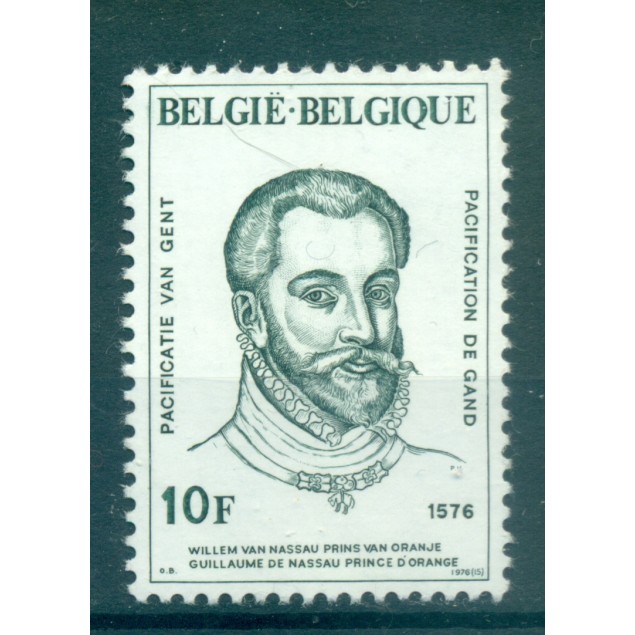 Belgique 1976 - Y & T n. 1820 - Guillaume de Nassau (Michel n. 1876)