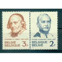 Belgium 1962 - Y & T n. 1214/15 - Brother Gochet and Canon Triest (Michel n. 1274/75)