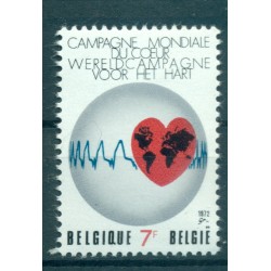 Belgium 1972 - Y & T n. 1619 - World Heart Campaign  (Michel n. 1675)