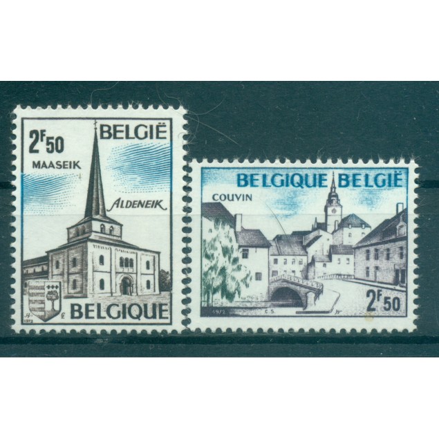 Belgio 1972 - Y & T n. 1636/37 - Serie turistica (Michel n. 1691/92)