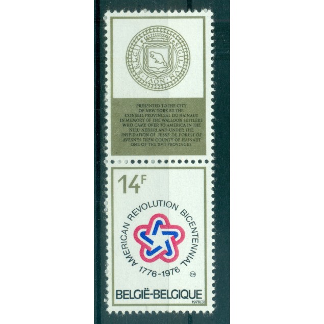Belgio 1976 - Y & T n. 1792 - Indipendenza degli Stati Uniti (Michel n. 1849) (ii)