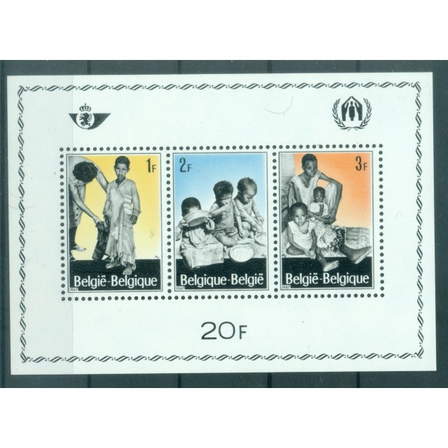 Belgio 1967 - Y & T foglietto n. 43 - Rifugiati (Michel foglietto n. 37)