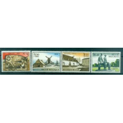 Belgio 1970 - Y & T n. 1532/35 - Musei (Michel n. 1589/92)