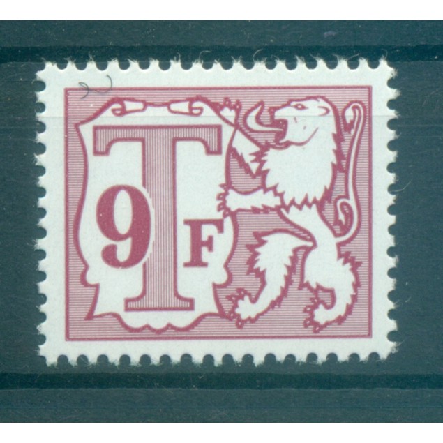Belgio  1985-88 - Y & T n. 80 segnatasse - Piccolo numero (Michel n. 68 v)