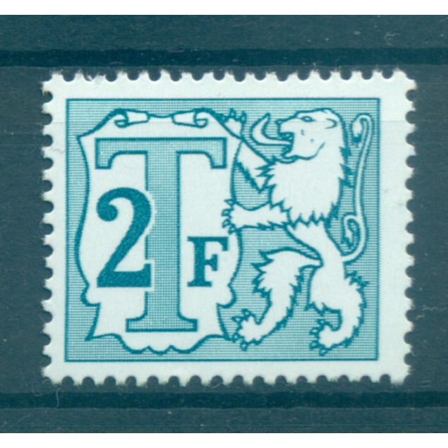 Belgio  1966-70 - Y & T n. 67 b. segnatasse - Grande numero (Michel n. 57 v)