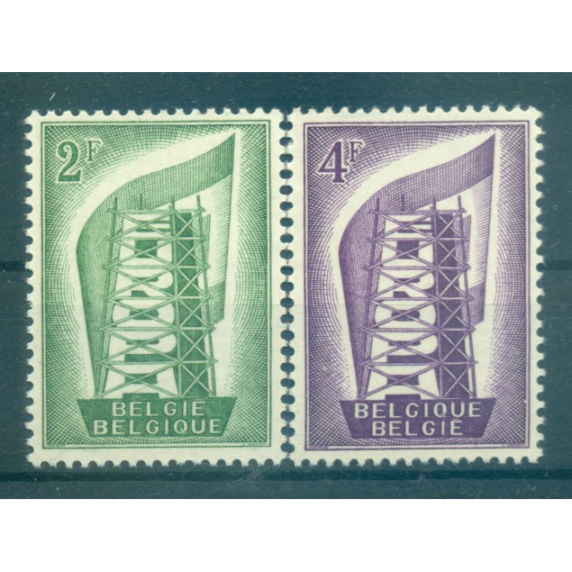 Belgio 1956 - Y & T n. 994/95 - Europa (Michel n. 1043/44)