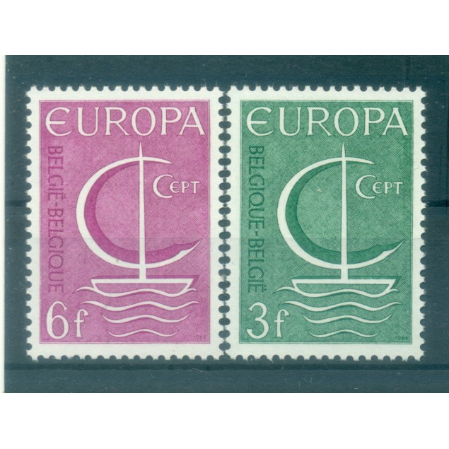 Belgio 1966 - Y & T n. 1389/90 - Europa (Michel n. 1446/47)