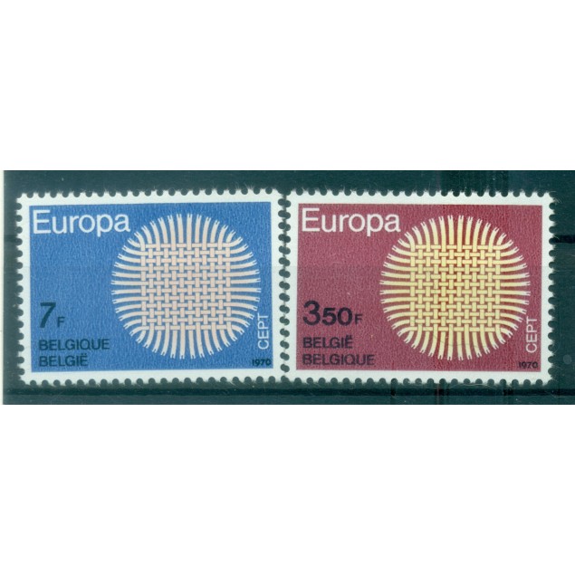 Belgique 1970 - Y & T n. 1530/31 - Europa (Michel n. 1587/88)