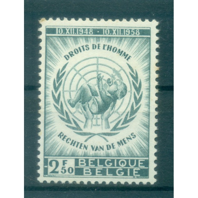 Belgique 1958 - Y & T n. 1089 - Déclaration universelle des Droits de l'Homme (Michel n. 1142)