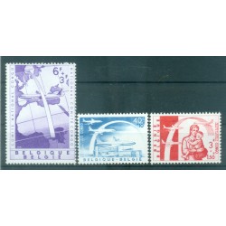 Belgique 1960 - Y & T n. 1147/49 - Pont aérien Congo-Belgique (Michel n. 1206/08)