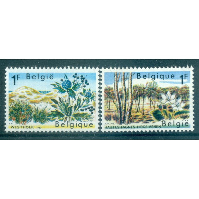 Belgio 1967 - Y & T n. 1408/09 - Protezione della natura (Michel n. 1468/69)