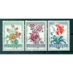 Belgio 1960 - Y & T  n. 1122/24 - Esposizione floreale di Gand (Michel n. 1179/81)