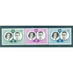 Belgique 1960 - Y & T n. 1169/71 - Mariage royal (Michel n. 1228/30)