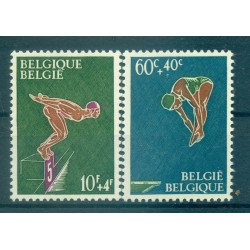 Belgique  1966 - Y & T n. 1372/73 - Natation  (Michel n. 1425/26)