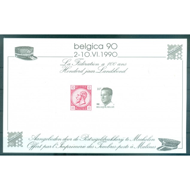 Belgio 1990 - Foglietto commemorativo BELGICA '90