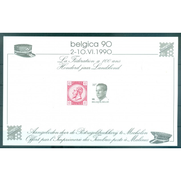 Belgium 1990 - Souvenir Card BELGICA '90
