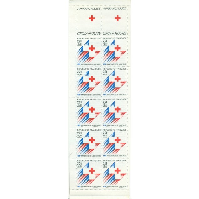 France 1988 - Y & T booklet n. 2037 - For the benefit of the Red Cross (Michel booklet n. MH 14)