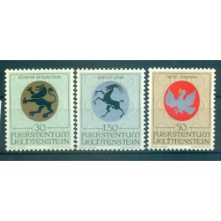 Liechtenstein 1969 - Y & T n. 462/64 - Stemmi religiosi (Michel n. 514/16)