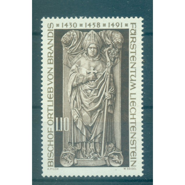 Liechtenstein 1976 - Y & T n. 607 - Bishop Ortlieb von Brandis (Michel n. 666)