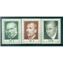 Liechtenstein 1968 - Y & T n. 451/53 - Grandi filatelici (Michel n. 503/05)