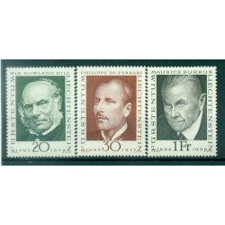 Liechtenstein 1968 - Y & T n. 451/53 - Great Philatelists (Michel n. 503/05)