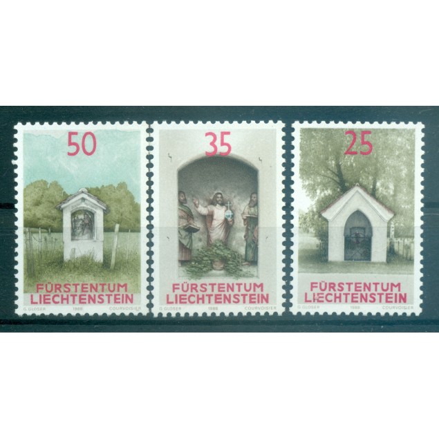 Liechtenstein 1988 - Y & T n. 892/94 - Oratoires (Michel n. 951/53)