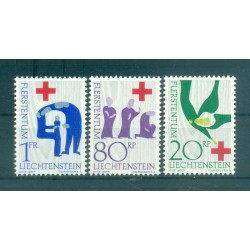 Liechtenstein 1963 - Y & T n. 378/80 - Croix-Rouge Internationale (Michel n. 428/30)