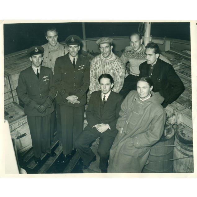 Antartide 1949 - Spedizione del battello Norsel - Foto della squadra.
