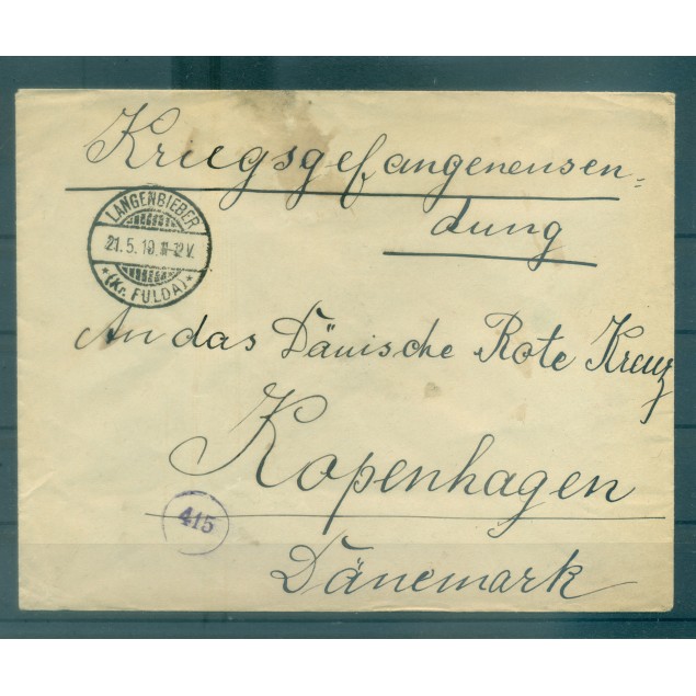 Germany 1919 - Correspondence prisoners of war - Langenbieber
