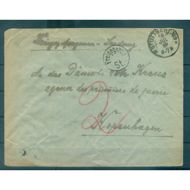 Germany 1919 - Correspondence prisoners of war - Stuttgart