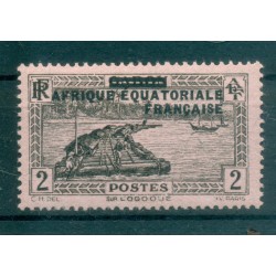 A.E.F. 1936 - Y & T n. 18 - Overprinted 1932-33 Gabon stamps (Michel n. 2)