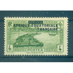 A.E.F. 1936 - Y & T n. 19 - Overprinted 1932-33 Gabon stamps (Michel n. 3)
