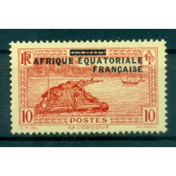 A.E.F. 1936 - Y & T n. 21 - Overprinted 1932-33 Gabon stamps (Michel n. 5)