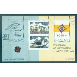 Åland 1993 - Y & T feuillet n. 2 - Administration postale à Aland (Michel feuillet n. 2)