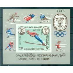 Arabia meridionale (Kathiri Seiyun) 1967 - Y & T foglietto n. 7 - Giochi olimpici invernali (Michel foglietto n. 7 B)