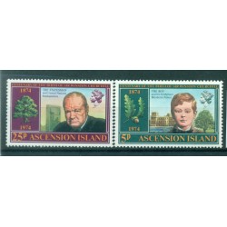 Île de l'Ascension 1974 - Y. & T. n. 182/83 - Winston Churchill (Michel n. 181/82)