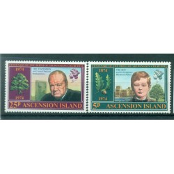 Isola di Ascensione 1974 - Y. & T. n. 182/83 - Winston Churchill (Michel n. 181/82)