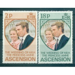 Île de l'Ascension 1973 - Y. & T. n. 178/79 - Princesse Anne (Michel n. 177/78)