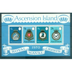 Île de l'Ascension 1970 - Y. & T. feuillet n. 2 - Blasons de la marine royale (Michel feuillet n. 2)