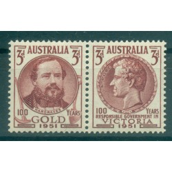 Australie 1951 - Y & T n. 181/82 - Anniversaires (Michel n. 213/14)