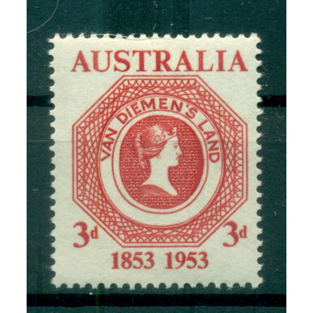 Australie 1953 - Y & T n. 206 - Timbre de la Terre de Van Diemen (Michel n. 241)