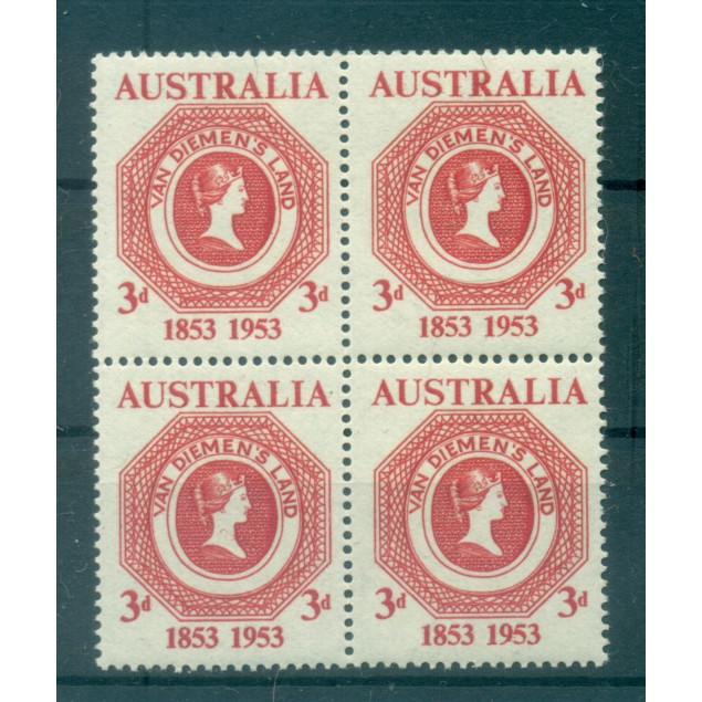 Australie 1953 - Y & T n. 206 - Timbre de la Terre de Van Diemen (Michel n. 241)