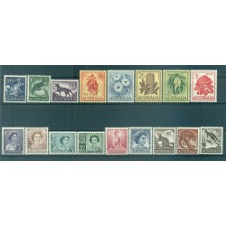 Australie 1959-62 - Y & T n. 249/59 - Série courante (Michel n. 288/92 A-294/302-310/11x )