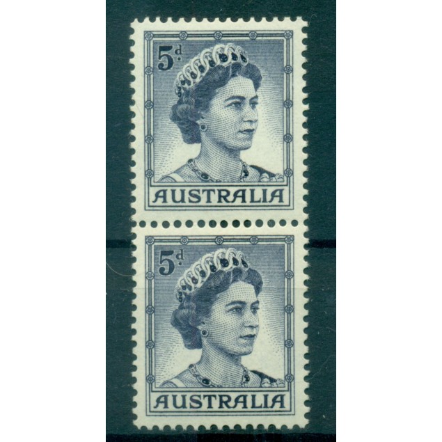 Australie 1959-62 - Y & T n. 253 - Série courante (Michel n. 292 A) - Coil paire (2)