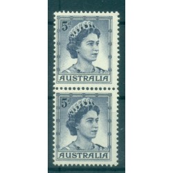 Australia 1959-62 - Y & T n. 253 - Serie ordinaria (Michel n. 292 A) Coil pair (5)