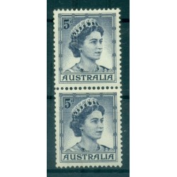 Australia 1959-62 - Y & T n. 253 - Serie ordinaria (Michel n. 292 A) Coil pair (5)
