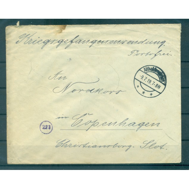 Germany 1919 - Correspondence prisoners of war - Althaldensleben